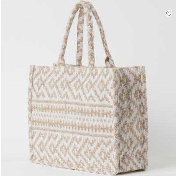 H&M Handbags - H&M NWT JACQUARD WEAVE LARGE TOTE
